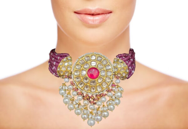 INDIRA POLKI NECKLACE