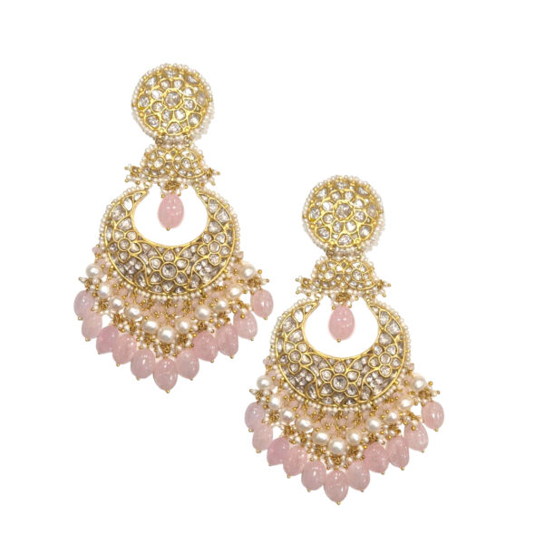 Pooja Polki Earrings - Image 2