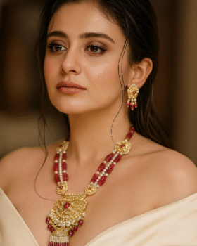 20250817_0948_Elegant Bridal Necklace Display_remix_01k2v3w4f5esktsb8dzsb3vywc